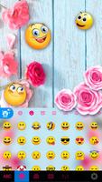 Tema Keyboard Vintage Roses imagem de tela 2