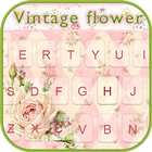 Vintageflower Tema de teclado icono