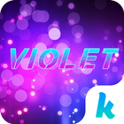 آیکون‌ Violet Emoji Keyboard Theme