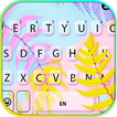 Vivid Color Leaves Keyboard Ba