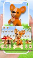 Tema Keyboard VR 3D Dog Cartaz