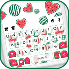 Fundo do Teclado Watermelon Do ícone