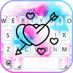 Watercolor Love Arrow Tema Pap