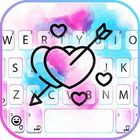 Watercolor Love Arrow icono