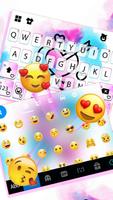 Tema Keyboard Watercolor Love  imagem de tela 3