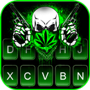 最新版、クールな Weed Guns Skull のテーマキ APK