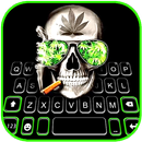 Weed Glasses Skull Keyboard Th APK