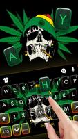 الكيبورد Weed Reggae Skull تصوير الشاشة 1