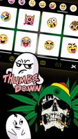 الكيبورد Weed Reggae Skull تصوير الشاشة 2