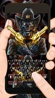 الكيبورد Western Skull Gun الملصق