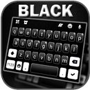 White Black SMS Klavye Arkapla APK