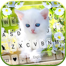 Teclado White Cute Kitty APK