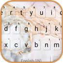 White Marble Swirl Klavye Arka APK