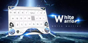 最新版、クールな White Warrior のテーマキーボード