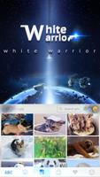 White Warrior Tema de teclado captura de pantalla 2