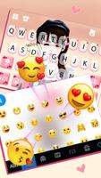 Wink Cute Girl Tastaturhintergrund Screenshot 3