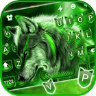 Tema Keyboard Wild Night Wolf ícone