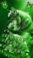 Tema Keyboard Wild Night Wolf imagem de tela 1