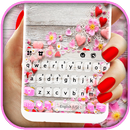 Wooden Flower Hearts Theme APK