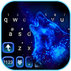 Thème de clavier Wolf Night icône