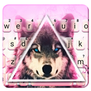 Wolf Hipster Triangle Tema de teclado APK