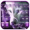 Thème de clavier Wolf Lightnin APK