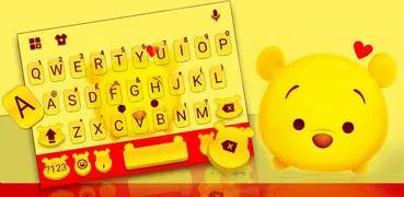 最新版、クールな Yellow Bear のテーマキーボード