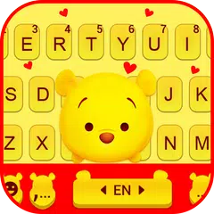 最新版、クールな Yellow Bear のテーマキーボード アプリダウンロード