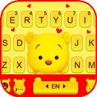 ikon Tema Keyboard Yellow Bear