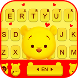 ikon Tema Keyboard Yellow Bear