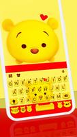 Thème de clavier Yellow Bear Affiche