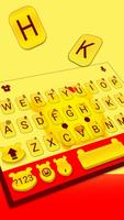 ثيم لوحة المفاتيح Yellow Bear تصوير الشاشة 1
