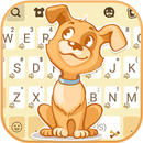 Hình nền bàn phím Yellow Paws APK