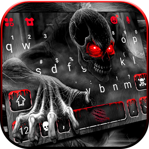 Zombie Monster Skull Tastatur-