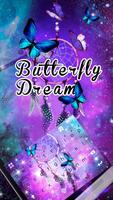 Butterflydream Tastatur-Thema Plakat