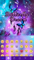 Tema Keyboard Butterflydream imagem de tela 2