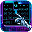 Tema Keyboard Black Neon 3D