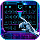 Black Neon 3D Klavye teması APK