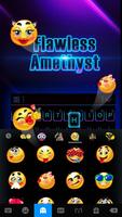 O tema deteclado Black Neon 3D imagem de tela 2