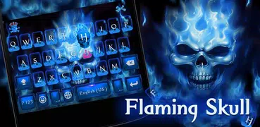 Teclado Flaming Skull