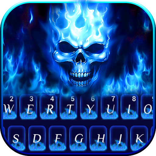 Flaming Skull Teclado