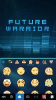 最新版、クールな Futurewarrior のテーマキーボ スクリーンショット 1