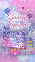 Galaxysparkle1 Tema de teclado Poster