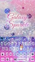 Galaxysparkle1 Tema de teclado captura de pantalla 1
