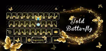 最新版、クールな Goldbutterfly のテーマキーボ