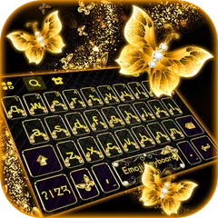 Goldbutterfly Tastatur-Thema APK Herunterladen