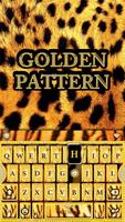 ثيم لوحة المفاتيح Goldenpatter الملصق