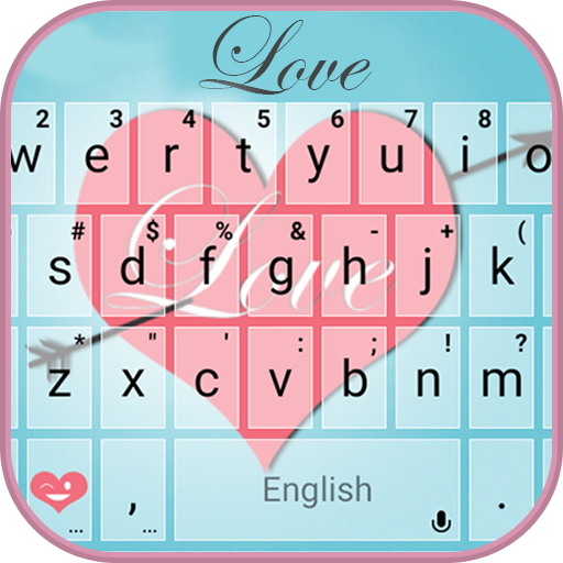 Pink Love Tastatur thema