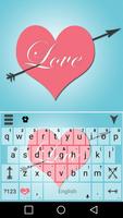 Pink Love Keyboard Theme-poster