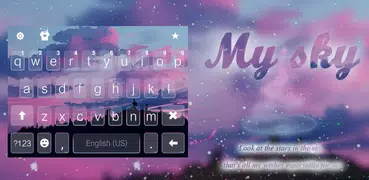 最新版、クールな Mysky1 のテーマキーボード